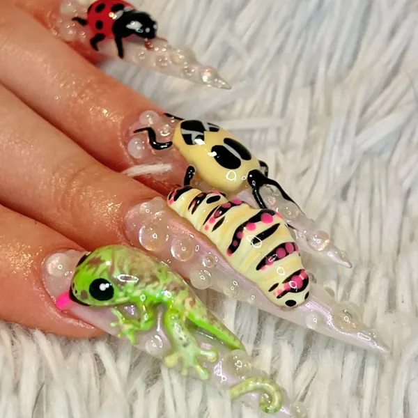 Nail work by Tessa’s Talons