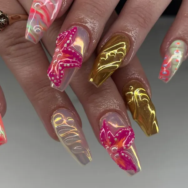 Nail work by Tessa’s Talons