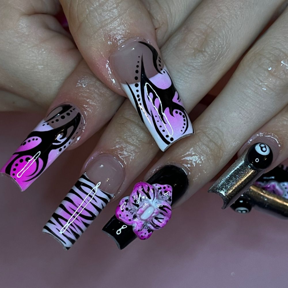 Nail work by Tessa’s Talons
